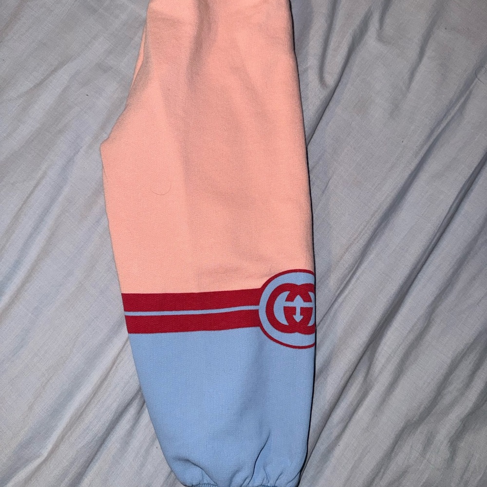 Gucci Kids Peach and Light Blue Joggers